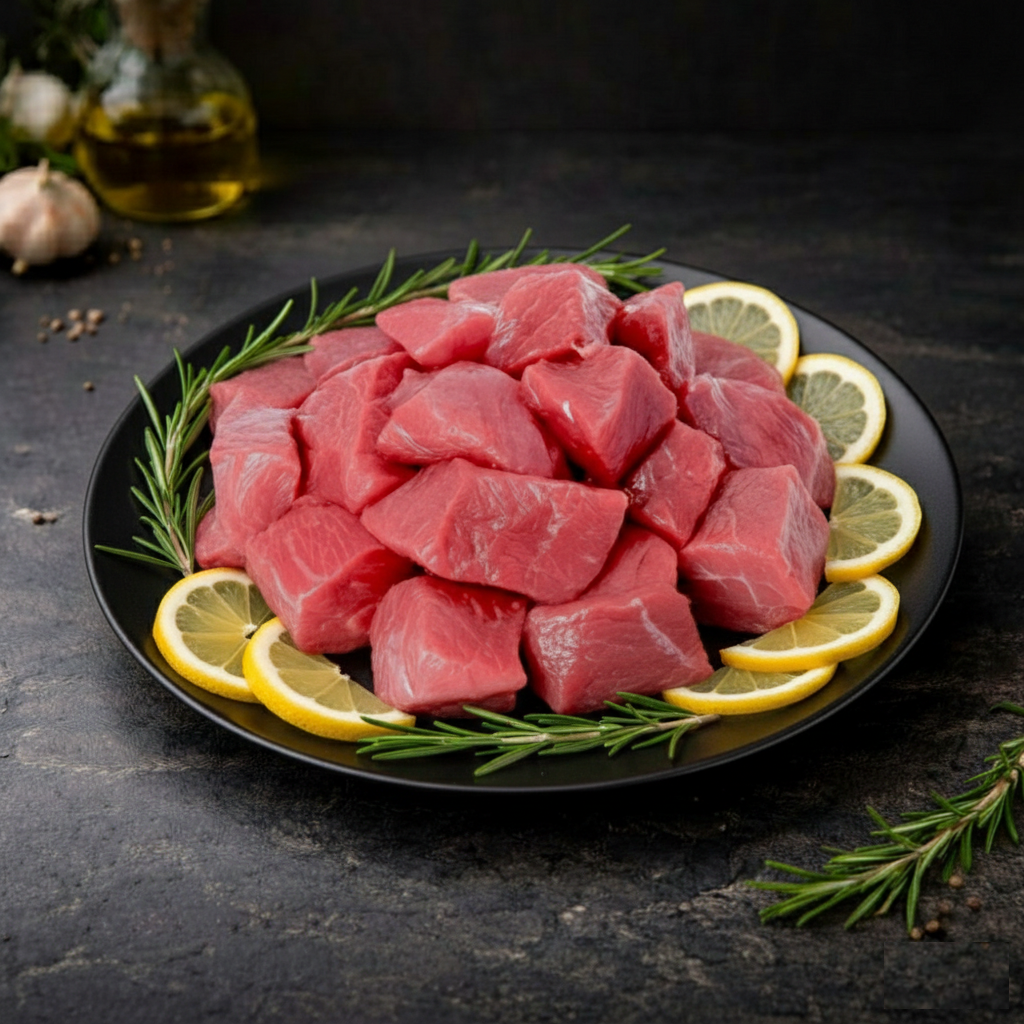 مكعبات عجل بلدي 1 كيلو