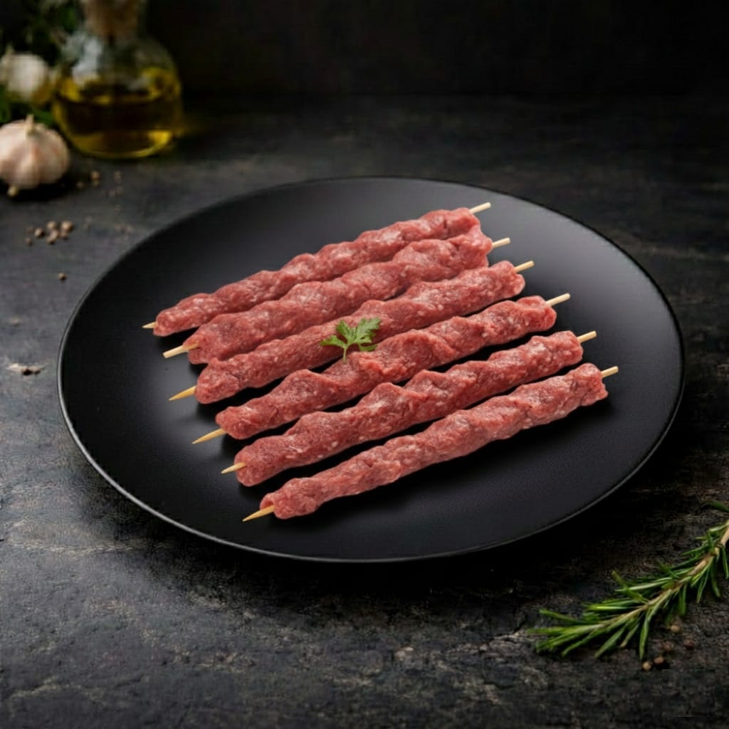 كباب لحم عجل بلدي 1 كيلو