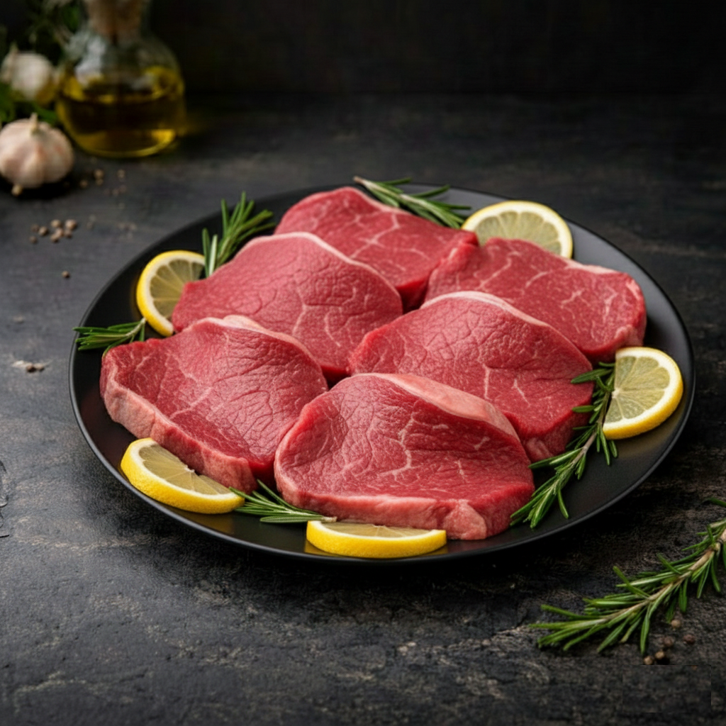 ستيك عجل بلدي بدون عظم 1 كيلو